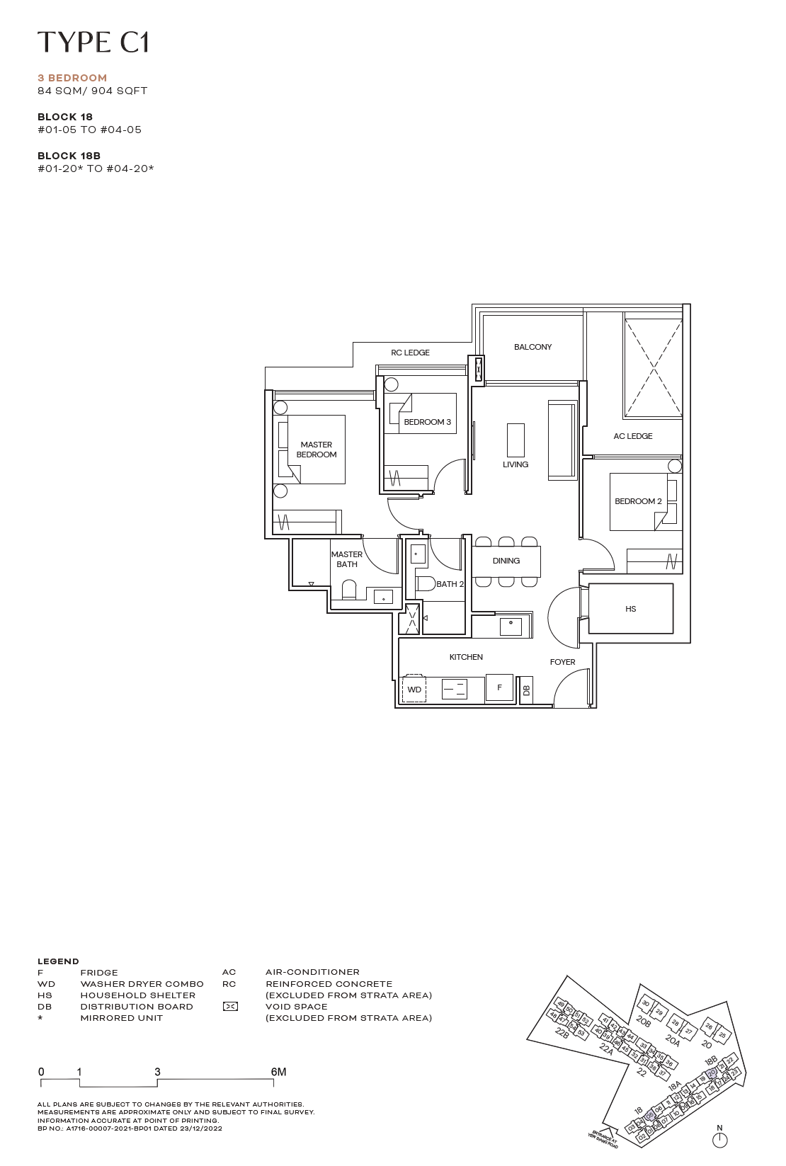 Terra Hill 1 Bedroom Floor Plan 2